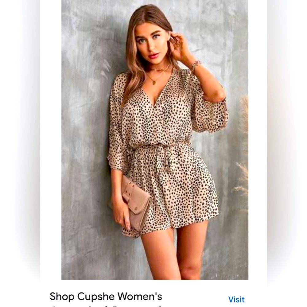 Cupshe Leopard Romper